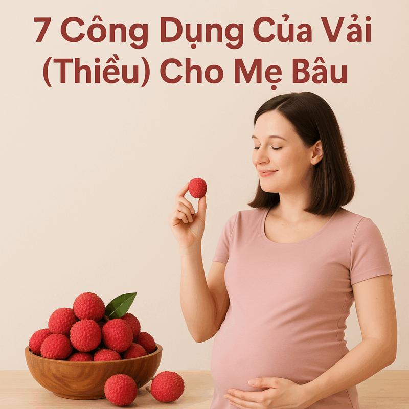 công dụng của vải thiều cho mẹ bầu